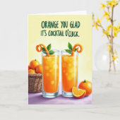 Carte d'anniversaire Citrus (Fleur jaune)