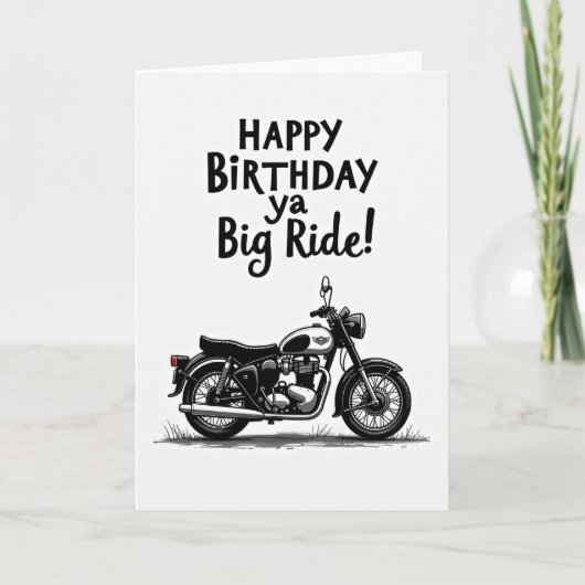 Carte d'anniversaire Classic Cruiser (Devant)