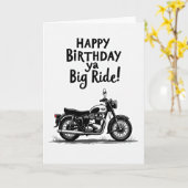 Carte d'anniversaire Classic Cruiser (Fleur jaune)