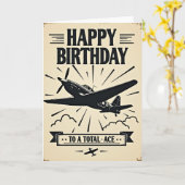 Carte d'anniversaire Classic Flight (Fleur jaune)