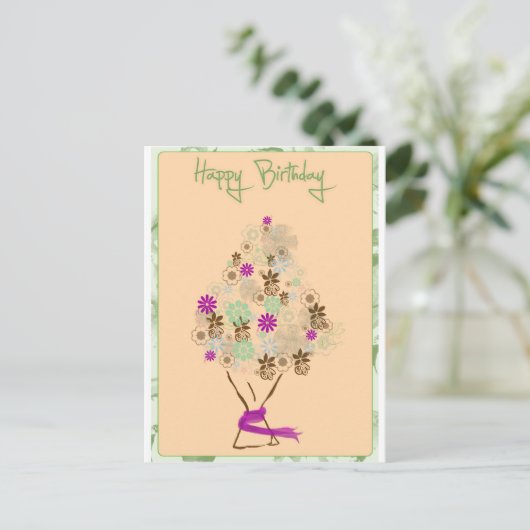 Carte d'anniversaire classique (Debout devant)