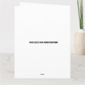 CARTE D'ANNIVERSAIRE CLASSIQUE ROSE (Dos)