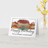 Carte d'anniversaire - Client - Carte d'anniversai (Fleur jaune)