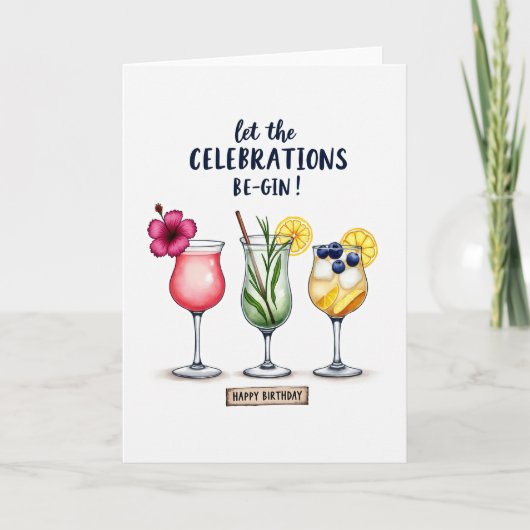 Carte d'anniversaire Cocktail Party (Devant)