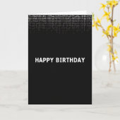 Carte d'anniversaire Code Stream (Fleur jaune)