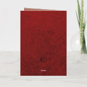 Carte d'anniversaire Cœur, Perles & Roses (Dos)