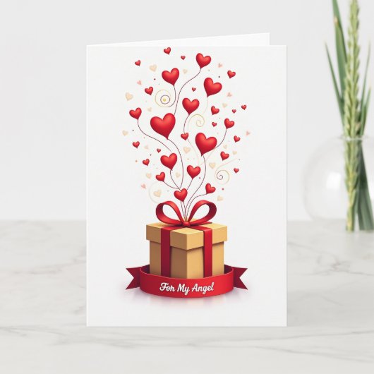Carte d'anniversaire Cœur Suave (Devant)