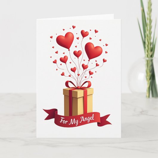 Carte d'anniversaire Cœurs doux (Devant)