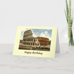 Carte d'anniversaire - Colisée, Rome