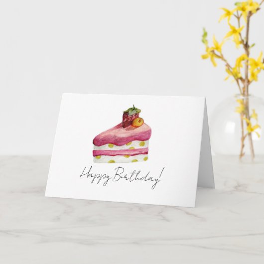 Carte d'anniversaire : Collection Birthday Bash : (Fleur jaune)