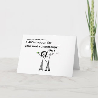 Carte d'anniversaire colonioscopique