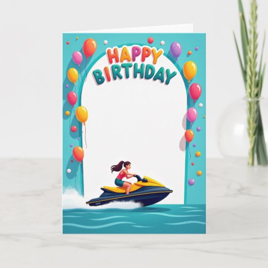 Carte d'anniversaire colorée (Devant)