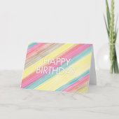 Carte d'anniversaire colorée (Devant)