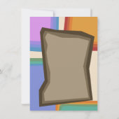 Carte d'anniversaire colorée des années 70 (Dos)