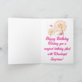 Carte d'anniversaire colorée et heureuse (Intérieur)