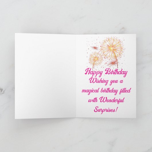 Carte d'anniversaire colorée et heureuse (Intérieur)