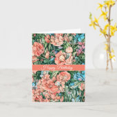 Carte d'anniversaire colorée Fleur sauvage Floral (Fleur jaune)