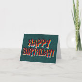 Carte d'anniversaire colorée joyeuse Arc-en-ciel (Devant)