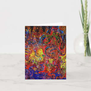 Carte d'anniversaire colorée pour personnaliser