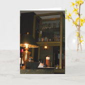 Carte d'anniversaire « Commande de boisson Astor à (Fleur jaune)