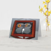 Carte d'anniversaire "Commander ici" (Fleur jaune)