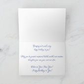 Carte d'anniversaire "Como Cottage" (Intérieur)