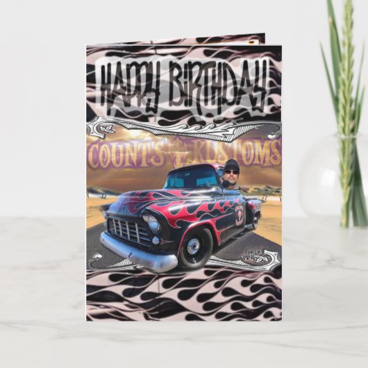 Carte d'anniversaire compte kustoms (Devant)