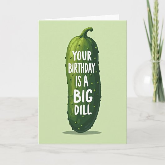 Carte d'anniversaire Concombre (Devant)