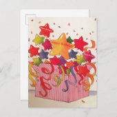 Carte d'anniversaire ConfettiStars (Devant / Derrière)