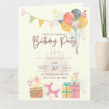 Carte d'anniversaire confortable