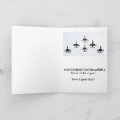 Carte d'anniversaire continentale de soldats (Intérieur)