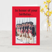 Carte d'anniversaire continentale de soldats (Fleur jaune)