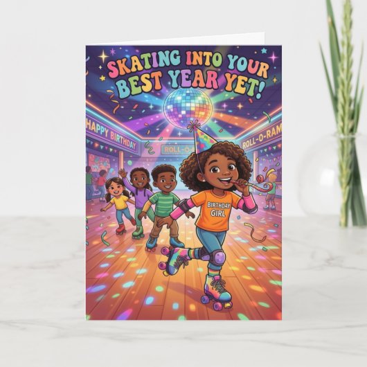 Carte d'anniversaire "Continue à rouler" (Devant)