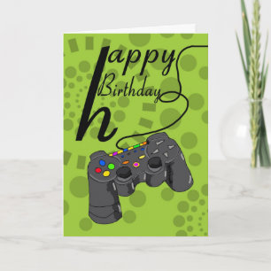Carte d'anniversaire - contrôleur de console