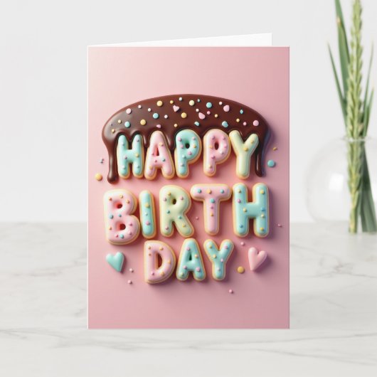 Carte d'anniversaire Cookie (Devant)
