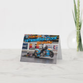 Carte d'anniversaire cool Wheelie (Devant)