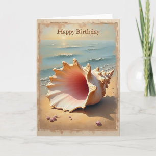 Carte d'anniversaire Coquillage