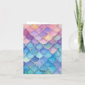 CARTE D'ANNIVERSAIRE COQUILLAGE DE RUPE (Dos)