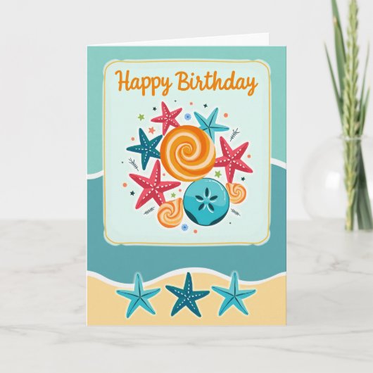 Carte d'anniversaire Coquilles (Devant)