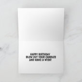 CARTE D'ANNIVERSAIRE COQUINE 'TALONS HAUTS ET MENO (Intérieur)