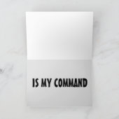 CARTE D'ANNIVERSAIRE COQUINE, TON DÉSIR EST MA COM (Intérieur)