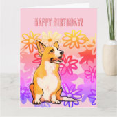 Carte d'anniversaire Corgi (Devant)