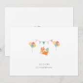 CARTE D'ANNIVERSAIRE CORGI (Devant / Derrière)