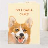 Carte d'anniversaire Corgi (Devant)