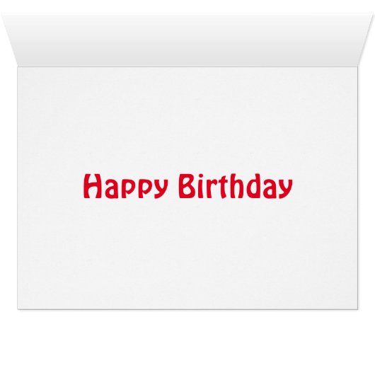Carte d'anniversaire Cornet Valves (Intérieur Horizontal (Bas))