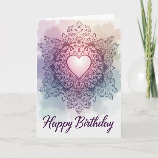 Carte d'anniversaire Cosmic Bloom (Devant)