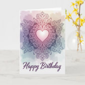 Carte d'anniversaire Cosmic Bloom (Fleur jaune)