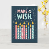 Carte d'anniversaire Cosmic Wish (Fleur jaune)