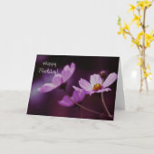 Carte d'anniversaire "Cosmo Afterglow" (Fleur jaune)