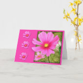 Carte d'anniversaire Cosmos (Fleur jaune)